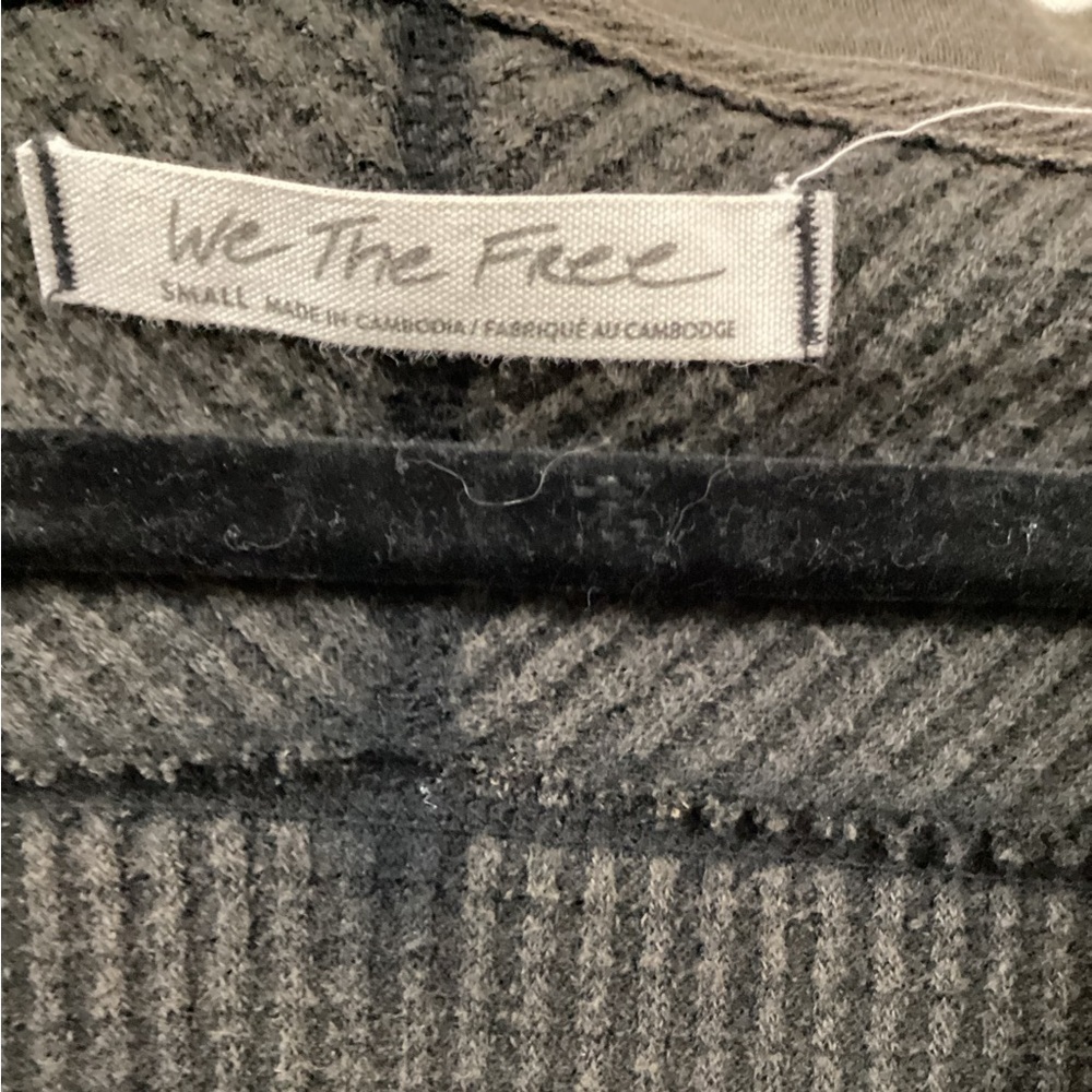 We The Free Charcoal Ribbed Top - Picture 3 of 4